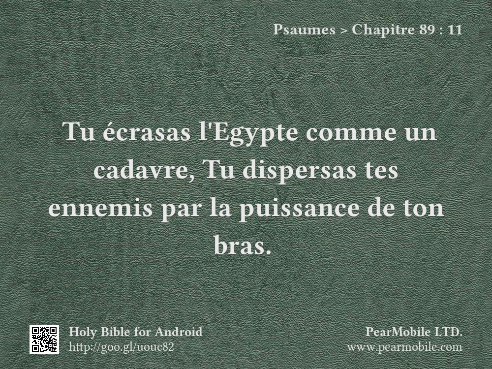 Psaumes, Chapitre 89:11